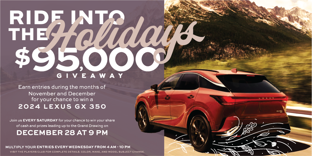 Ride Into the Holidays - 1000x500 Joker's Wild