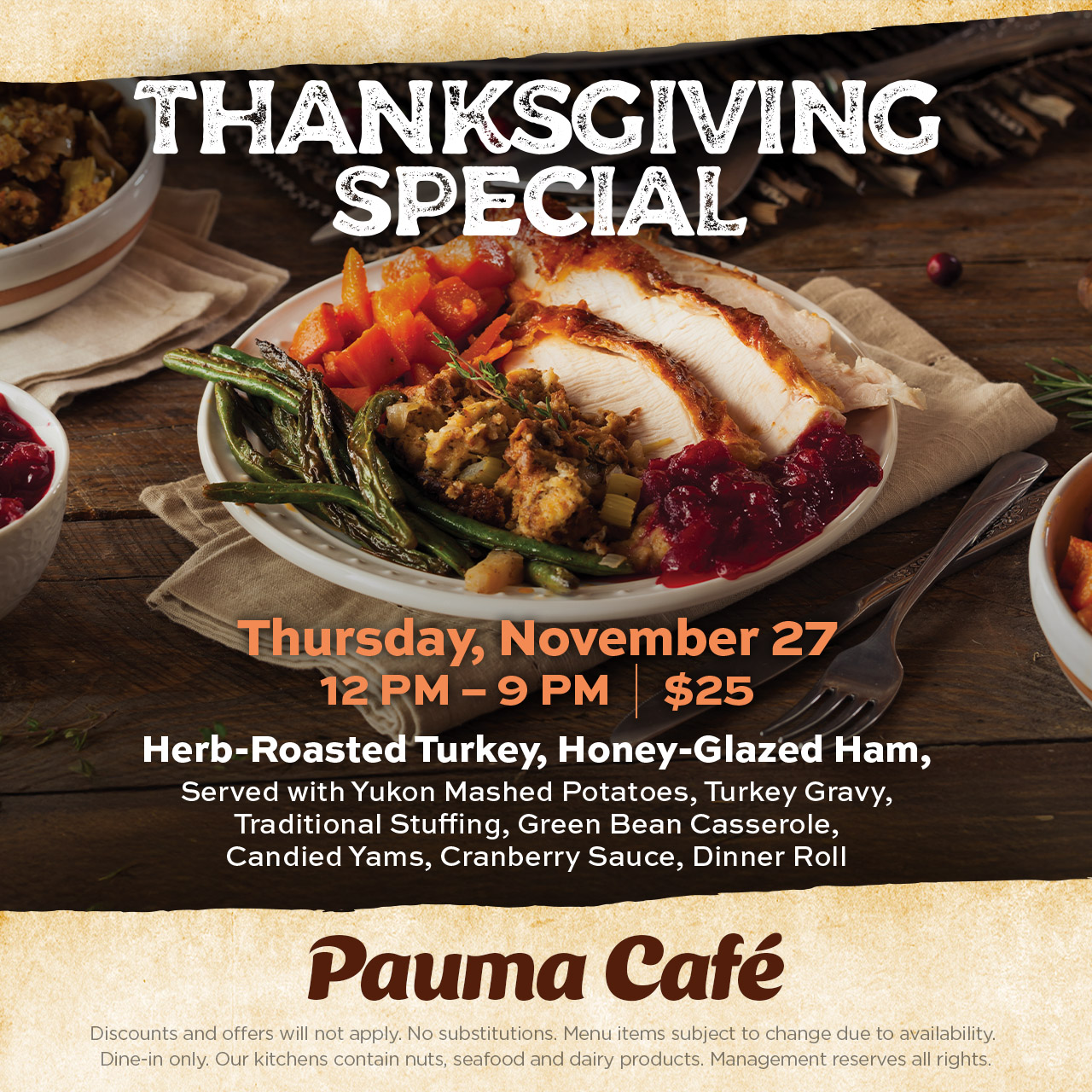 Steak & Eggs | $9.99 7AM - 11AM | Pauma Cae