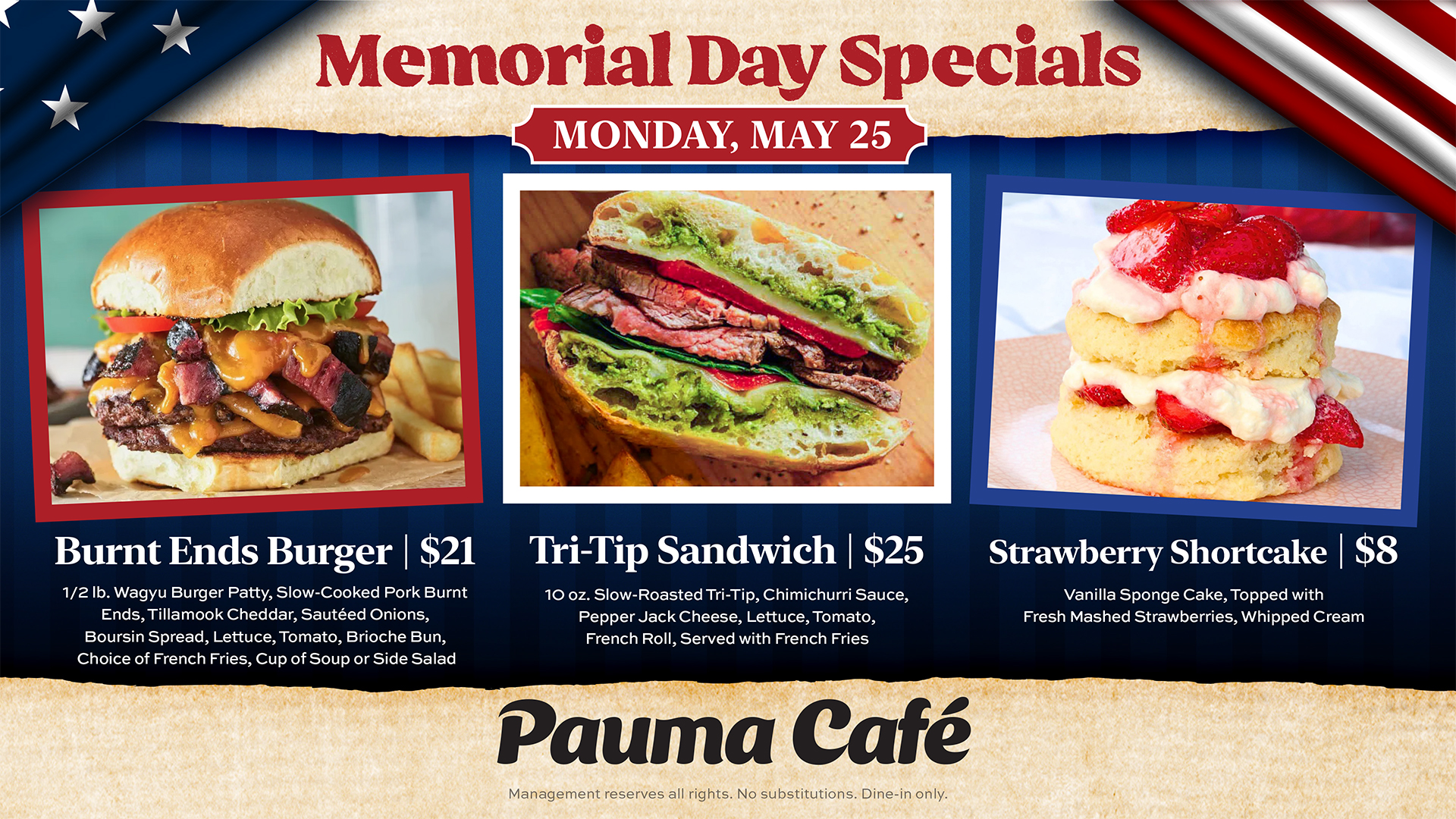 Steak & Eggs | $9.99 7AM - 11AM | Pauma Cae